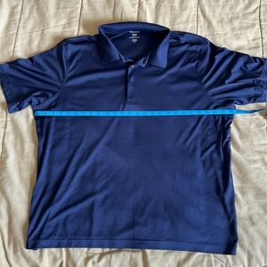 Navy golf shirt